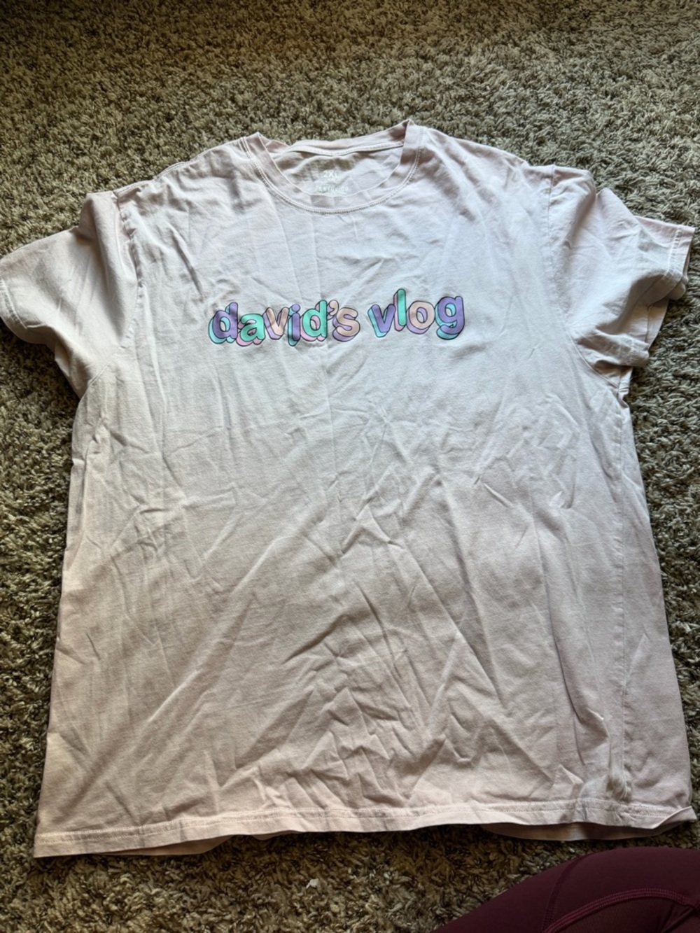 Men's Short Sleeve Tee - Light Pink